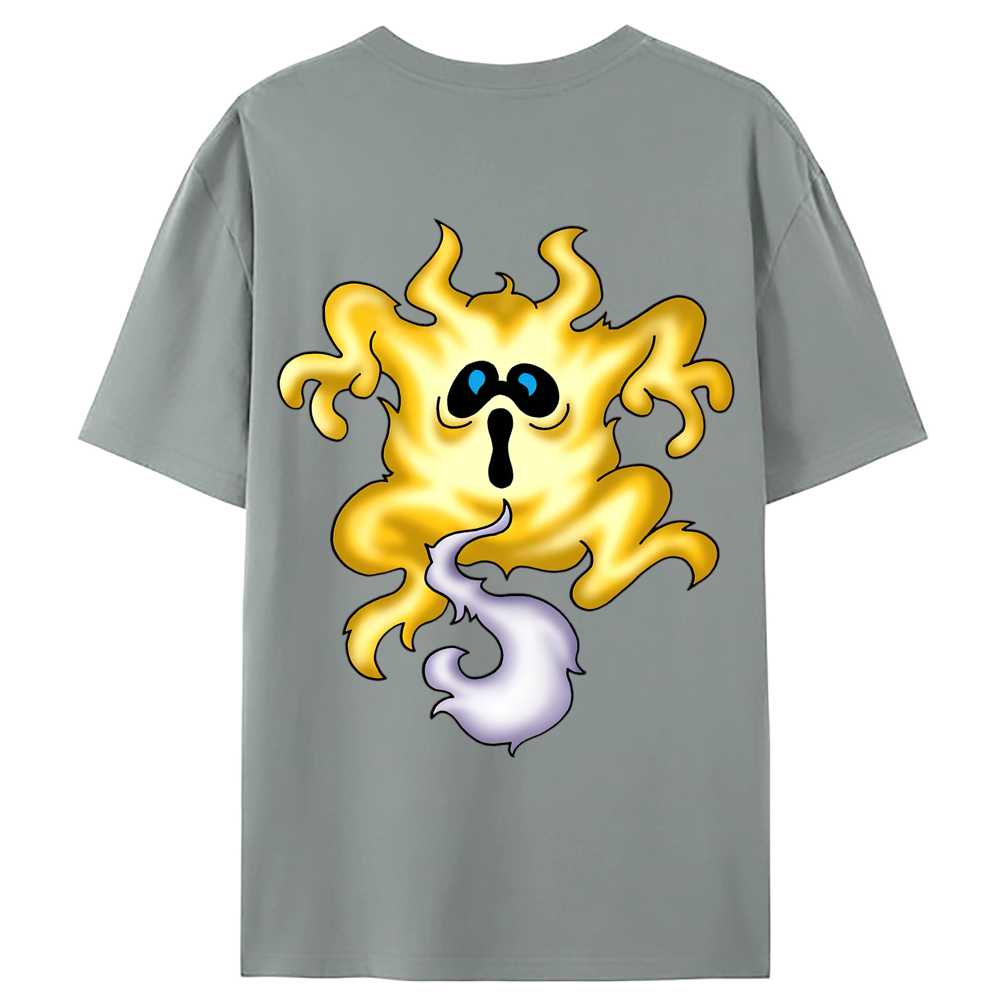 （画像用） ドラゴンクエスト Doragon Kuesuto Dragon Quest 綿100％ メンズ半袖Tシャツ（バックプリント） 通気性